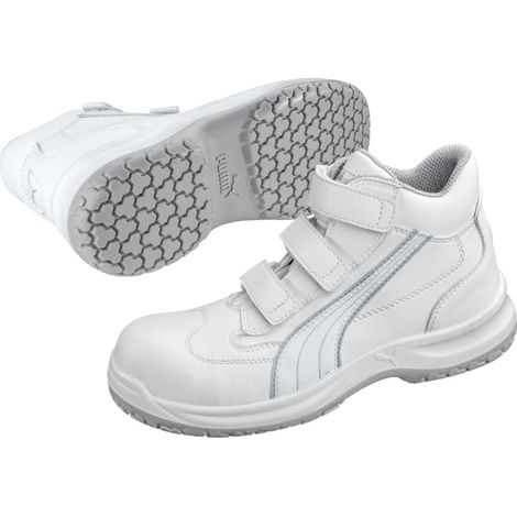 Scarpe antinfortunistiche alte da cucina Puma Absolute Mid S2 SRC Bianco 37