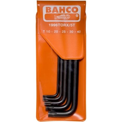 JUEGO LLAVE ACODADAS TORX BOLA 5P - BAHCO