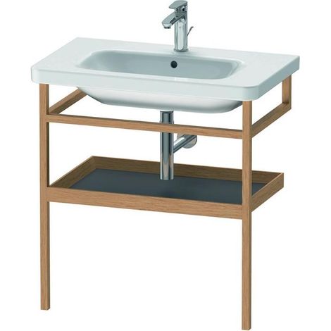 DU Möbel-Acc. HTH mit Ablage DuraStyle 4 40x740x805mm, graphit matt/eiche massiv (1/5)
