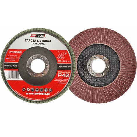 AWTOOLS ŚCIERNICA LISTKOWA 125x22,22mm P150 (1/2)