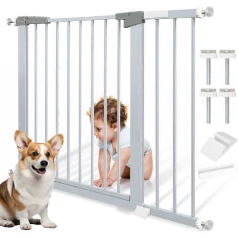 SWANEW Cancelletto di sicurezza per bambini espandibile 97-104cm, Barriera a pressione senza fori, Cancelletti per bambini e cani, Larghezza regolabile si adatta a spazi diversi (1/5)