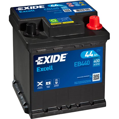 Batería de coche Tudor 44Ah EB440 Exide