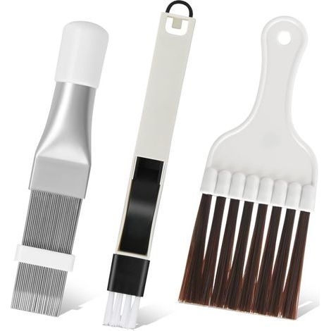 Flintronic Peigne de Climatiseur, 3 Pièces Brosse de Nettoyage Condenseur de Climatiseur, eignes à lamelles, Climatisation Brosse, Nettoyage Climatisation Brosse pour Nettoyer Le Radiateur (1/5)