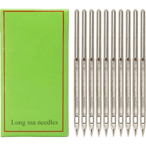 Aiguilles machine à coudre 10 pièces DIY, aiguilles broderie industrielle pour série Flyingman GK26-1A et Newlong NP-7A 92x250 (1/5)