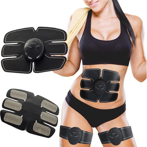Elektrischer Muskelstimulator für die Bauchmuskulatur, EMS-Massagegerät – AquaForge