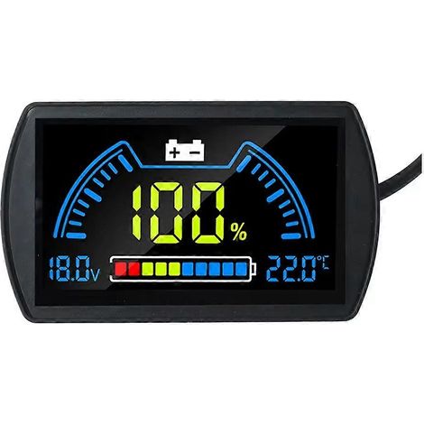DC7-100V Ladezustandsanzeige TFT-LCD-Display für 12V 24V 48V 72V Lithium-Säure-Batterien (1/5)