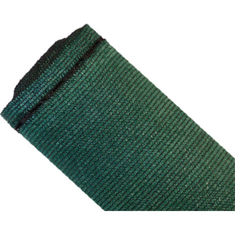 Brise-vue 90% - Vert/noir - 185gr/m² - Boutonnières Vert/Noir 2m x 3m