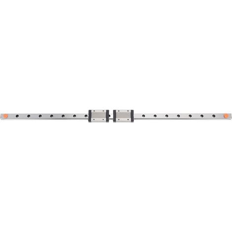 Guide de Rail Linéaire 500mm avec 2 Curseurs en Acier Inoxydable MGN12H Noirs pour Imprimante 3D (1/5)