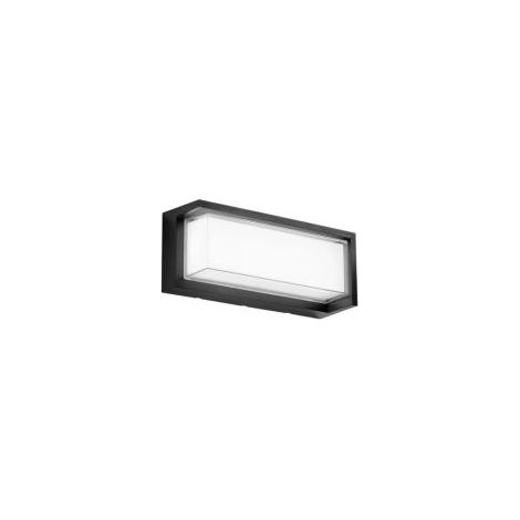APPLIQUE LED BLOCK NERO RETT. 24W 3210LM CCT3000/4200/6500K 32X13X10CM