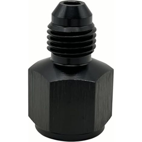 Adaptateur réducteur d'évasement 6AN femelle vers 4AN male, en aluminium 6AN vers 4AN réducteur d'évasement raccord AN6 (9/16-18) vers AN4 (7/16x20) – Noir (1/5)