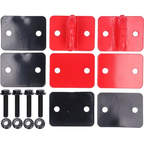 Lot de 2 crochets de saisie pour seau de tracteur, 3/8 pouces, en acier allié de qualité 70, pour camping-car, UTV, 15 000 livres, rouge (1/5)
