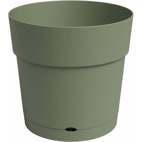 ARTEVASI Pot de fleur CAPRI - Large - Réserve d'eau - Vert Cendre - L49,5 x P49,5 x H47,2 cm (1/4)