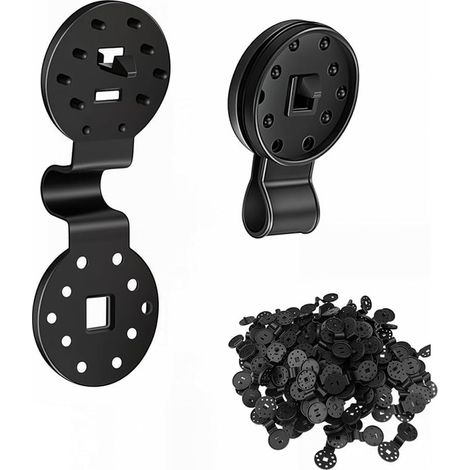 Clips de Fixation du Filet d'ombrage, Clips de Fixation pour Bache, Clips Plastiques pour Toile d'ombrage, avec Œillet, pour Filet D'ombrage Toile de Clôture Tissu Coupe-Vent Serre (1/5)