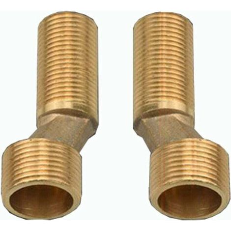 Raccord de circulation d'irrigation, raccord décalé pour robinet de douche de salle de bain, réducteur d'angle en laiton, bras pivotant réglable, raccord décalé 1/2 3/4, raccord décalé 2/2 3/4, doré (1/2)
