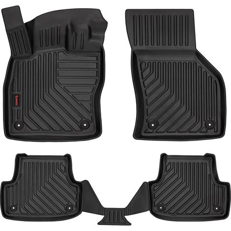 Alfombrillas de goma 3D para Audi A3 8V (hatchback de 5 puertas, cabrio, 2012-) - borde de 5 cm