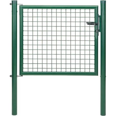 ALBERTS Wellengitter-Einzeltor, zinkp.ant.met.Kst.b., B Mitte-Mitte Pf.1250mmH1250mm (1/2)