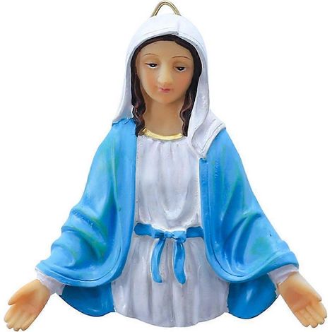 Aimants de réfrigérateur en résine, autocollants, statue religieuse à moitié corps (1/4)