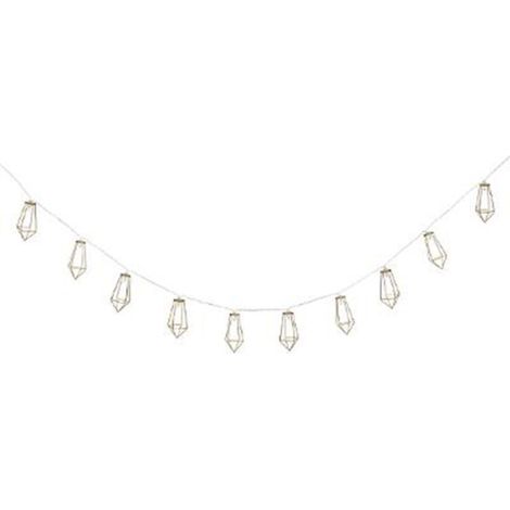 Guirlande Lumineuse 10 Led "Filaire" 120cm Or (1/3)