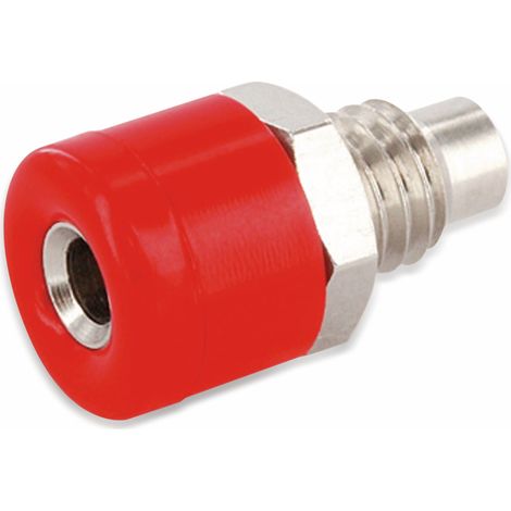 Douille encastrable miniaturisée SCHNEPP, 2,6 mm, rouge