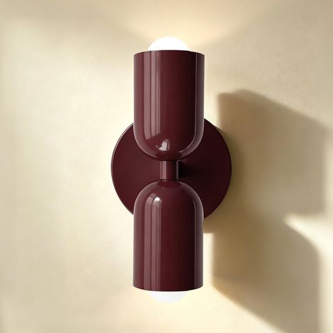 Applique Murale Intérieure,Up Down 2 Flammes E27 Lampe Murale Lampe Murale Moderne pour Salon Chambre Chambre d'enfant Couloir Escalier Restaurant Bureau (1/5)