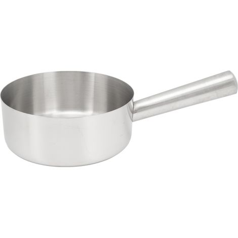 Louche à eau en acier inoxydable, cuillère à long manche pour laver les légumes, grande taille, diamètre 20,6 cm (8,1 pouces). (1/5)