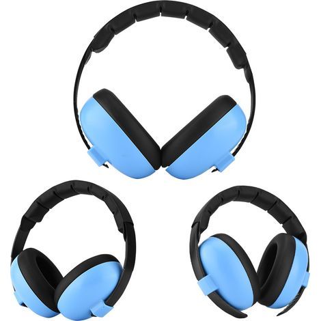 Geräuschdämpfender Gehörschutz für Babys - Schutzhelm für Kinder (Blau)