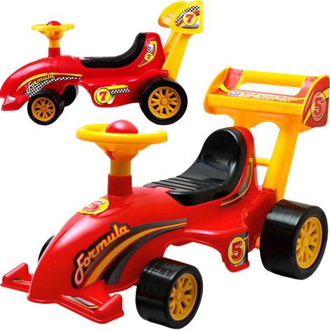 Coche de carreras Formula Racer con respaldo sólido, fácil manejo y bocina. (1/4)
