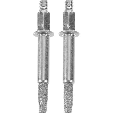 Meules D'affûtage Outil de Précision Léger pour Tronçonneuse 2pcs en Corindon et Fer pour Polissage de Chaîne de Scie en Extérieur (1/5)