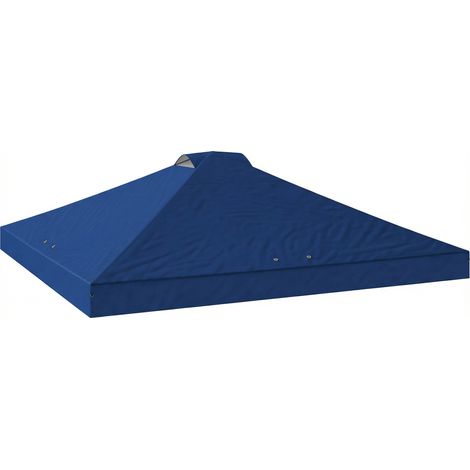Gazebo Canopy Cover, 3 x 3 m Replacement Roof, 300 x 300 x 25 cm, Blue (1/5)