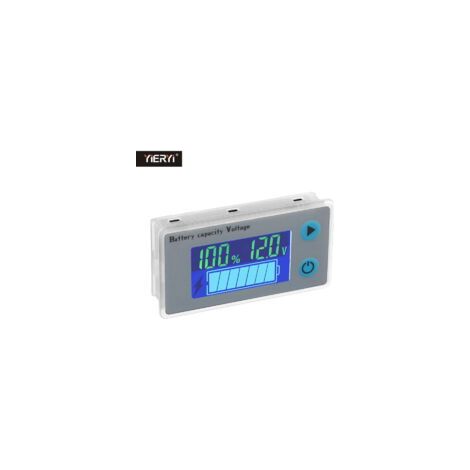 Monitor de capacidad de batería de 10-100 V, indicador de nivel de batería programable - Crezuo