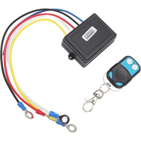 Télécommande sans fil pour treuil 12V 24V, portée 15m, haute sensibilité, universelle pour voiture, quad, camion et SUV. (1/5)