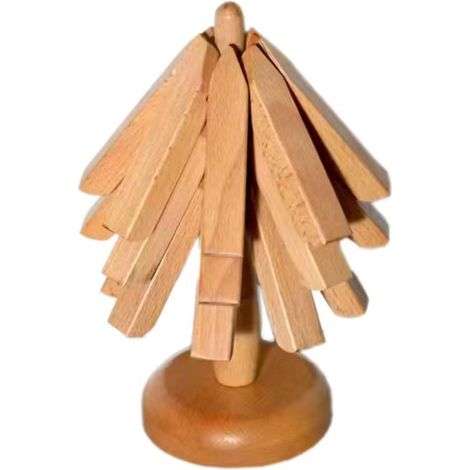 Dessous de plat en bois pour plaques chauffantes, isolants (1/5)