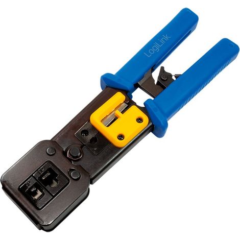Pinza a crimpare per connettori doppi RJ11/12/45 e MP0027 (1/5)
