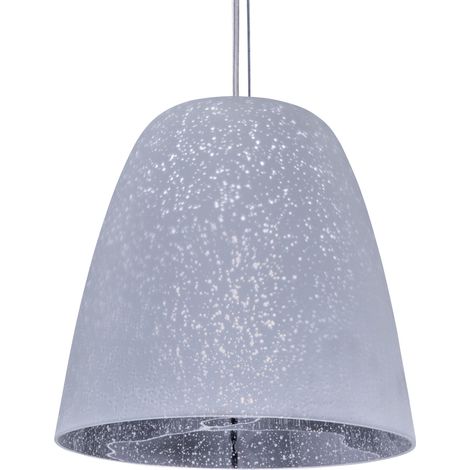 Paco Home Deckenlampe Pendelleuchte Glas Wohnzimmer Schlafzimmer Höhenverstellbar E27  ohne Leuchtmittel,  Silber-Chrom