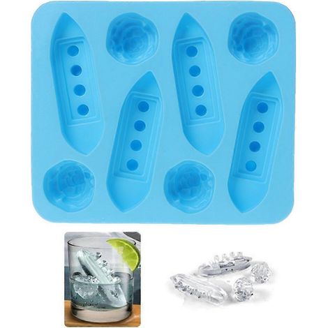 Moule à glaçons en silicone en forme de Titanic pour boissons de fête (1/4)