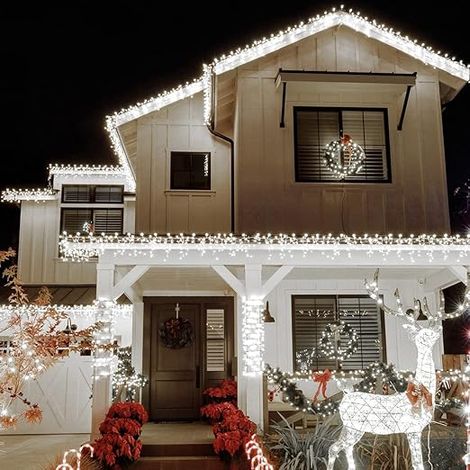 Tenda Luminosa LED 6x3 Metri Luci a Cascata Bianco per Interni ed Esterni - COLORE LED: BIANCO FREDDO