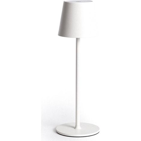 Lampe à Poser LED Portable 3W Anisa Métal avec Batterie Rechargeable USB Blanc (1/5)