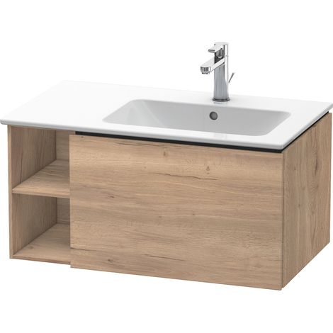 Duravit L-Cube Meuble sous-lavabo suspendu, 1 tiroir, étagère sur