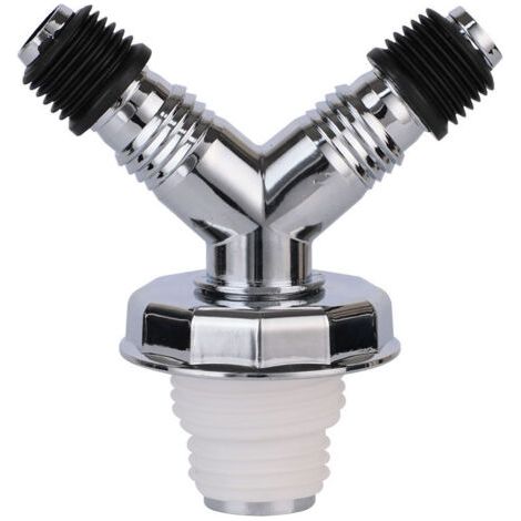 Adaptateur de siphon de sol en PVC, universel, pour cuisine, salle de bain, machine à laver, facile à installer, argenté, 1 paquet