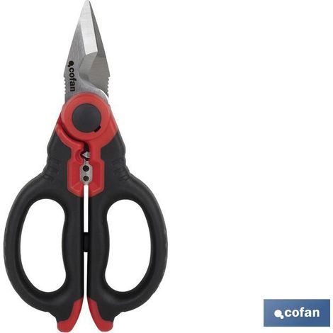 Forbici professionali da elettricista 160 mm (spelafili/crimpatura) (1/5)