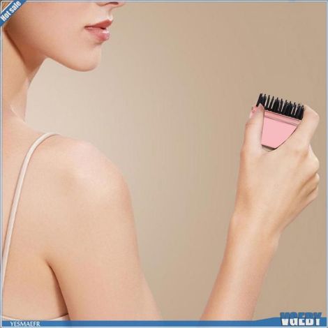 Ashata brosse à lisser les cheveux sans fil Mini Brosse à Lisser les Cheveux à Ions Négatifs, Peigne à Lisser Fil, beaute manuelle (1/5)