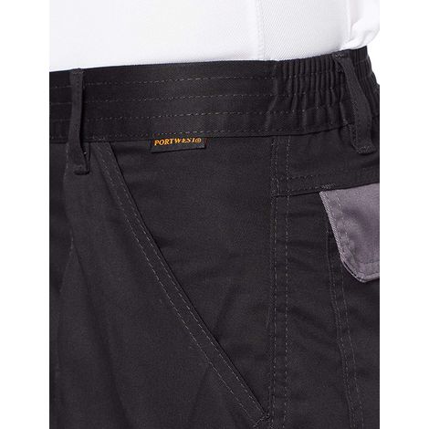 Pantalon de travail multipoches Texo Contrast Portwest Noir 3XL (1/3)