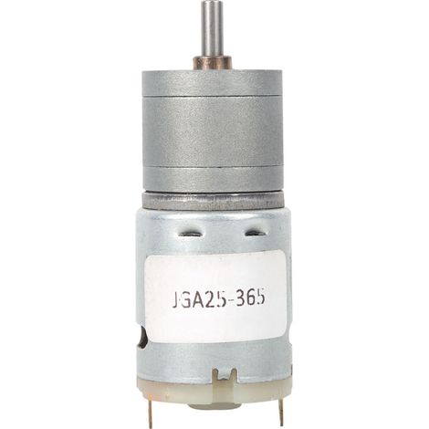 Moteur DC miniature à balais de charbon, couple élevé 6V/12V pour robots et rideaux électriques, 6V-53RPM (1/5)