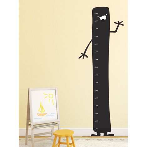 Sticker Toise Enfant Monstre Rigolo, Autocollant Décoratif Mesure 170 cm x 60 cm (1/4)