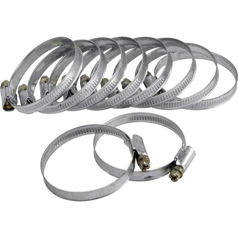 EXTOL CRAFT Schlauchschellen, 10er-Packung, 32–50 mm (1/2)