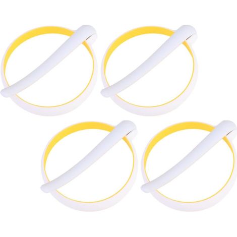 Lot de 4 cercles à œufs en silicone avec poignée