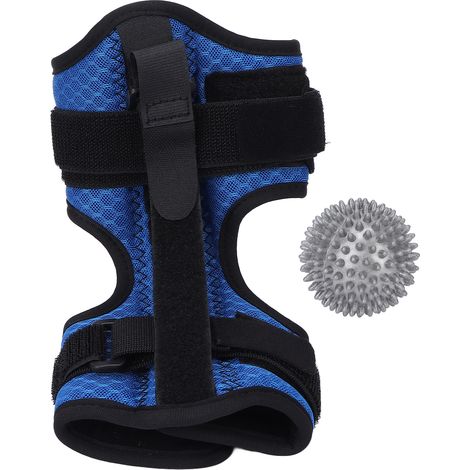 Lot de 3 Accessoires pour Fasciite Plantaire : Attelle Nocturne, Ballon de Massage à Picots Anti-Douleur, Sangle d'Étirement pour Talon et Voûte Plantaire (1/5)