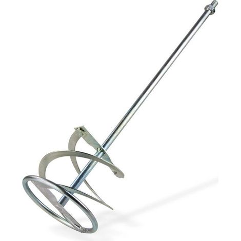 Dema – Hélice pour malaxeur 600mm – Double hélice pour mélange peinture, colle, mortier – Filetage M14 – Ø 14mm