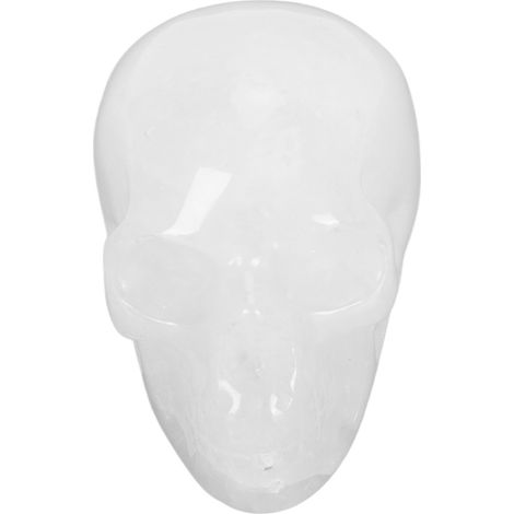 Crâne en cristal naturel sculpté à la main de 5 cm, sculpture de crâne en jade, cristal blanc (1/5)