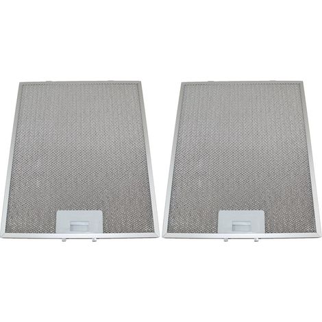 2 x Universal Cooker Hood Metal Grease Filter 274mm x 334mm